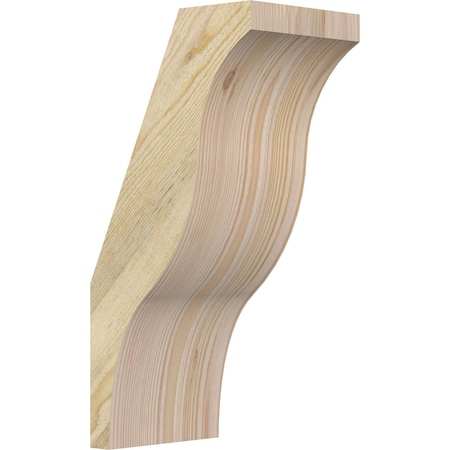 Ekena Millwork 6"W x 8"D x 16"H Funston Rough Sawn Knee Brace, Douglas Fir BRC06X08X16FST00RDF